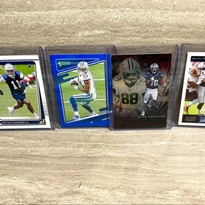 Lot of (4) Dallas Cowboys Panini Football Cards Parsons, Ceedee, Jarwin, Gallup